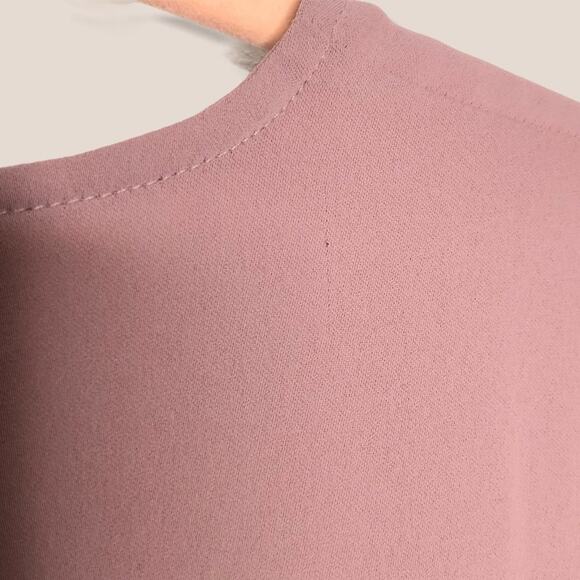 Catherine Malandrino Mauve Blush Top Ruffle Sleeve Women's size Small - Picture 8 of 8